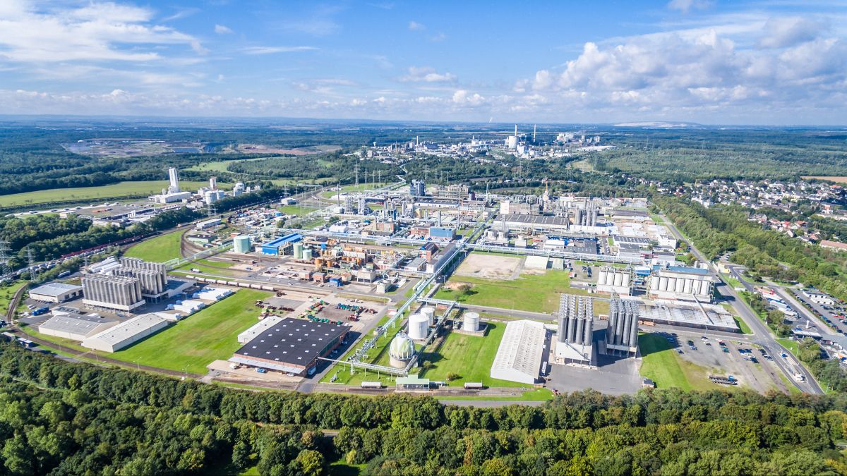 Luftbild Chemiepark Knappsack